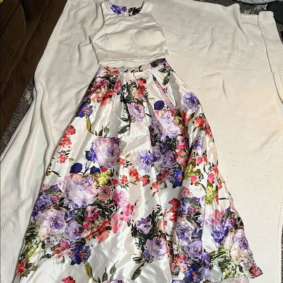 Floral Sleeveless my Michelle prom dress - Picture 1 of 6
